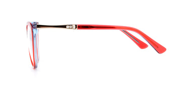Women Vista Eyeglasses: Marta - Red  - SpaceSMART Eye Clinic (Side View)